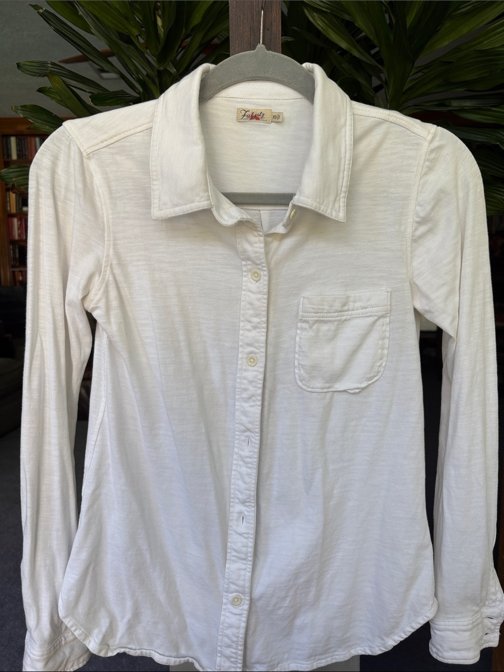 Classic White Long-Sleeve Button-Up Shirt - knit seasons